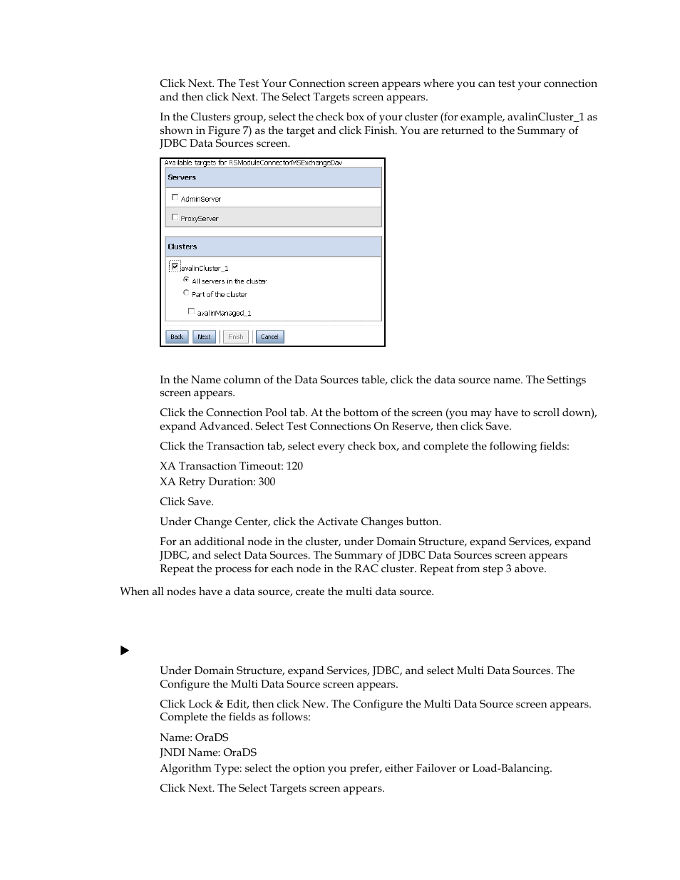 Create the xa multi data source | Kofax Document Exchange Server 2.5 User Manual | Page 31 / 44