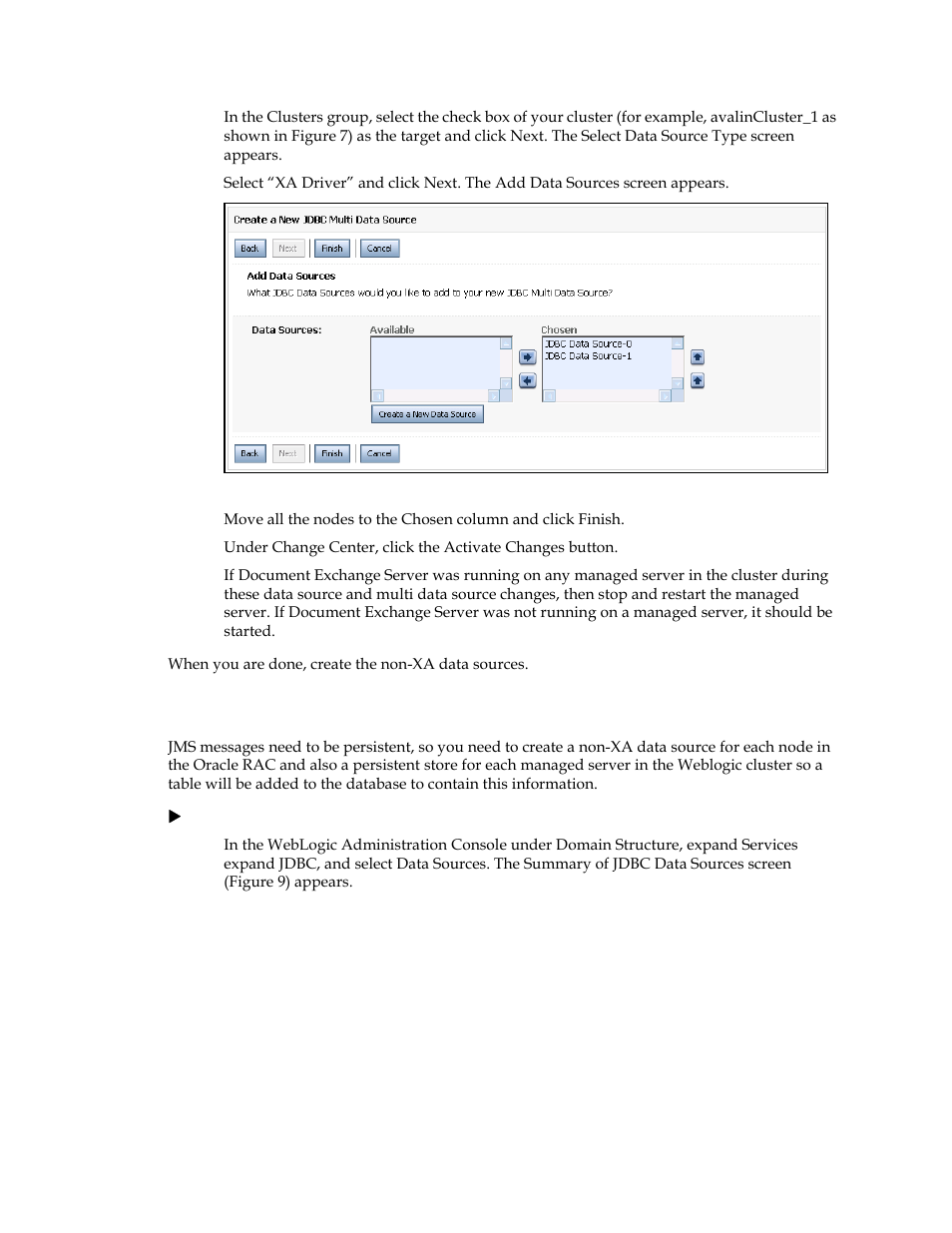 Create the non-xa data sources | Kofax Document Exchange Server 2.5 User Manual | Page 32 / 44