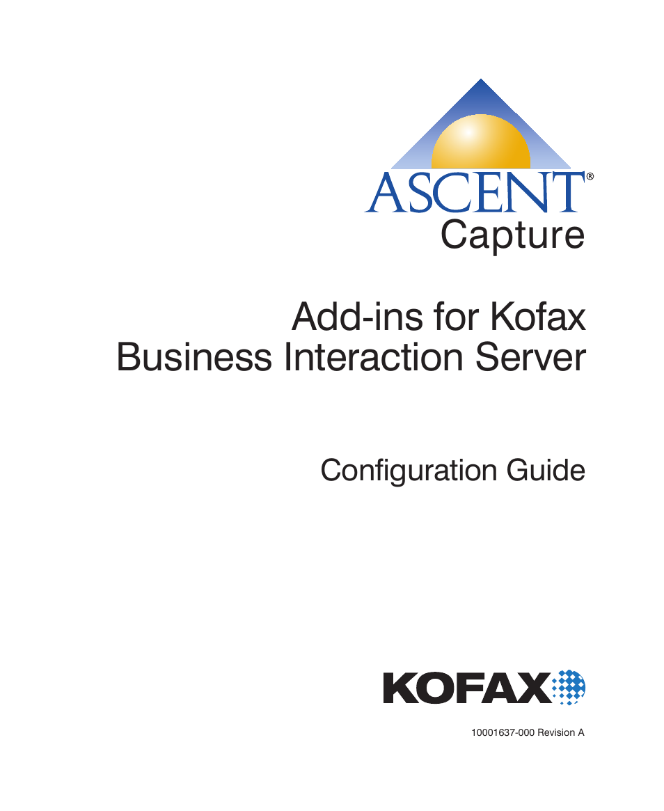 Kofax Business Interaction Server User Manual | 28 pages