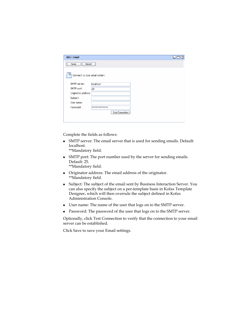 Kofax Business Interaction Server User Manual | Page 26 / 34