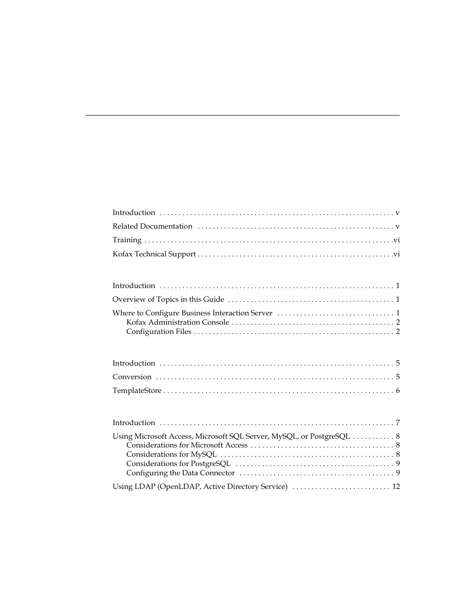 Kofax Business Interaction Server User Manual | Page 3 / 34