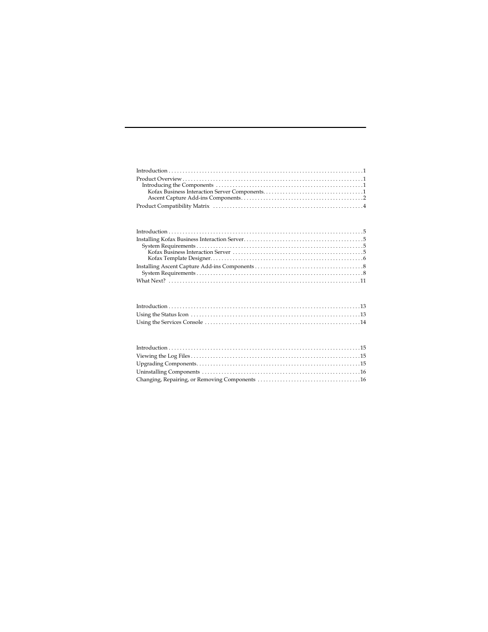 Kofax Business Interaction Server User Manual | Page 3 / 22