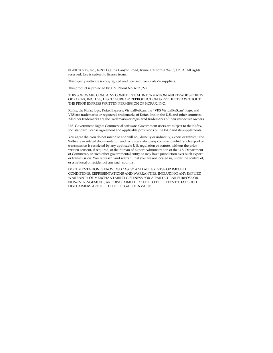 Kofax Express 1.1 User Manual | Page 2 / 21