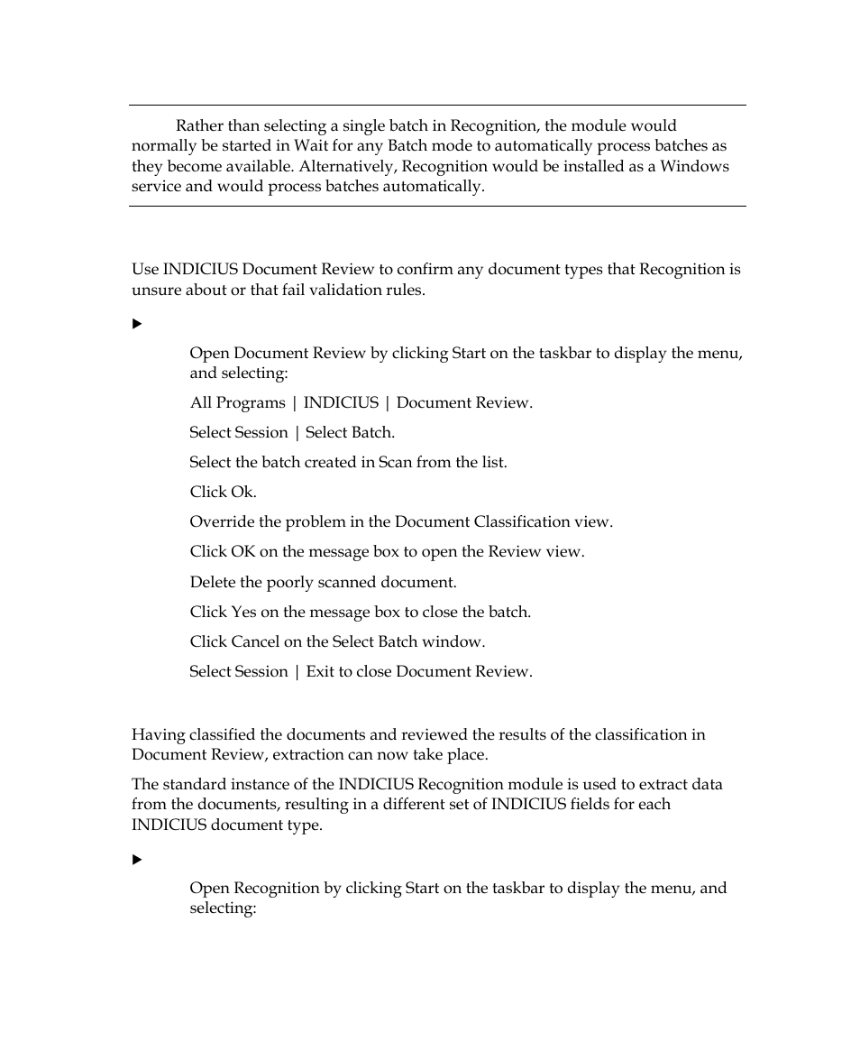 Kofax INDICIUS 6.0 User Manual | Page 36 / 124
