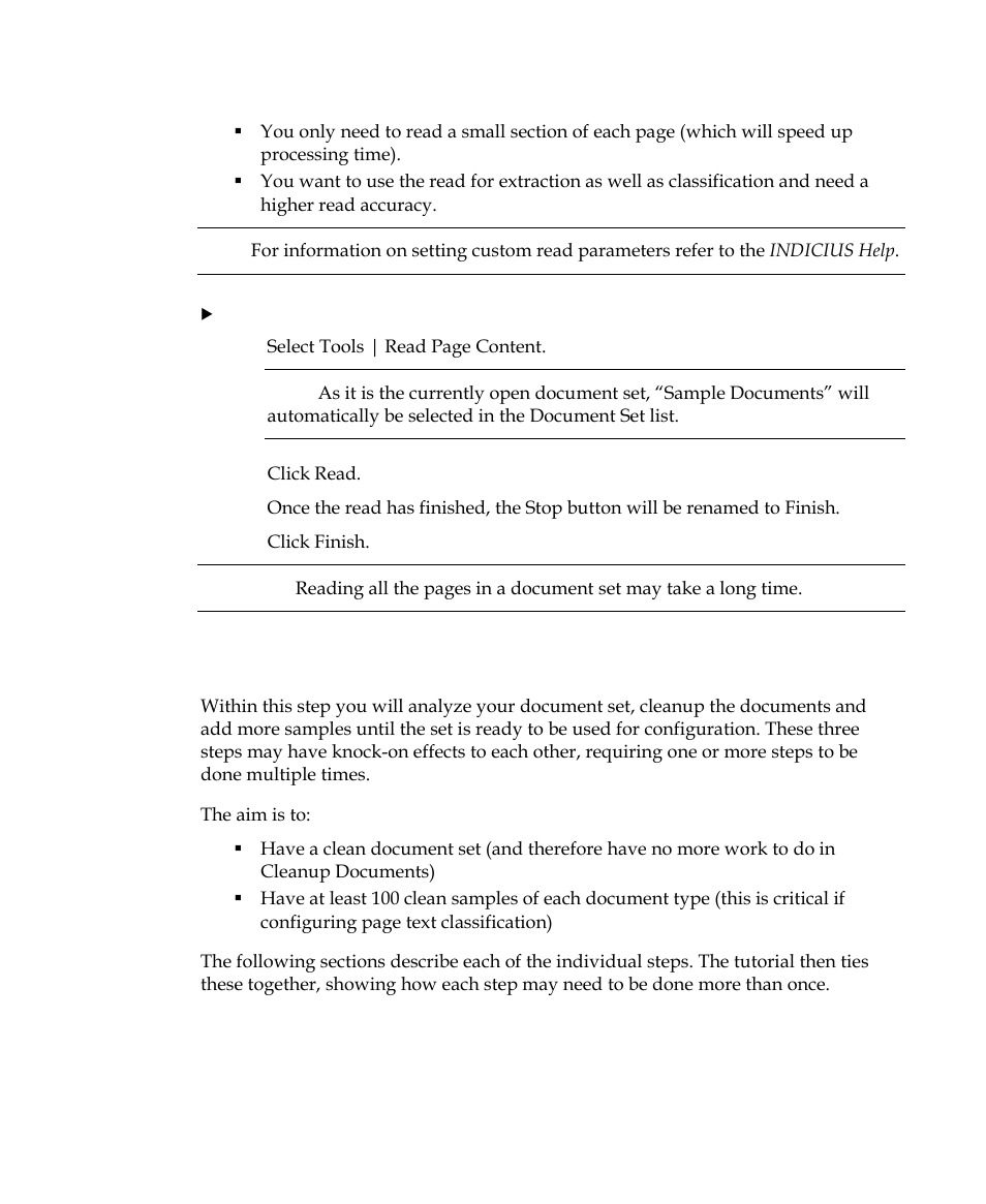 Step 6: cleanup documents | Kofax INDICIUS 6.0 User Manual | Page 65 / 124