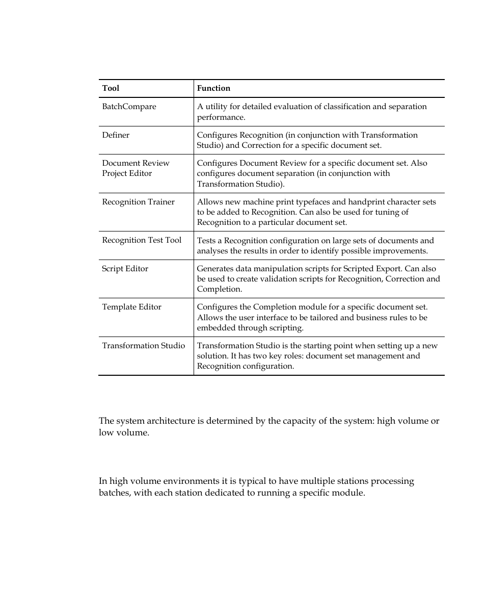 High volume, distributed environment | Kofax INDICIUS 6.0 User Manual | Page 13 / 104