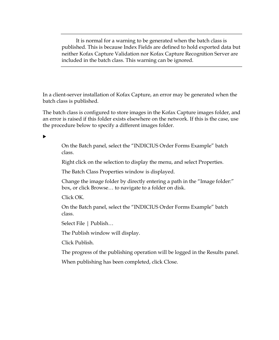 Troubleshooting | Kofax INDICIUS 6.0 User Manual | Page 20 / 104