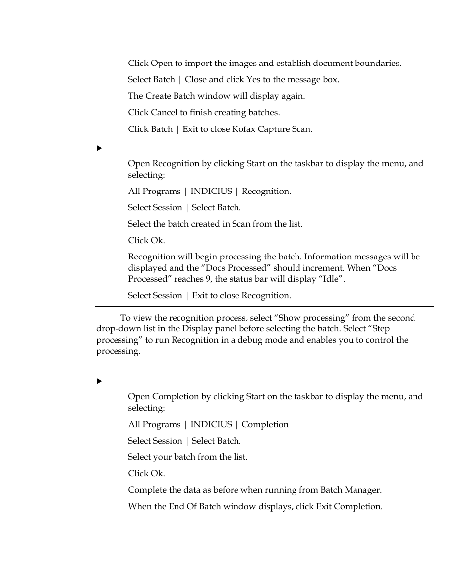 Kofax INDICIUS 6.0 User Manual | Page 31 / 105