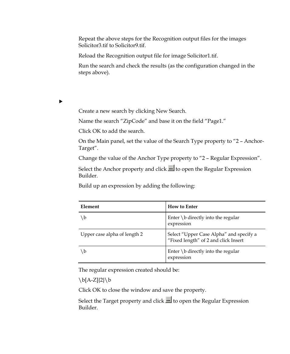 Configure the “zip code” field | Kofax INDICIUS 6.0 User Manual | Page 59 / 105