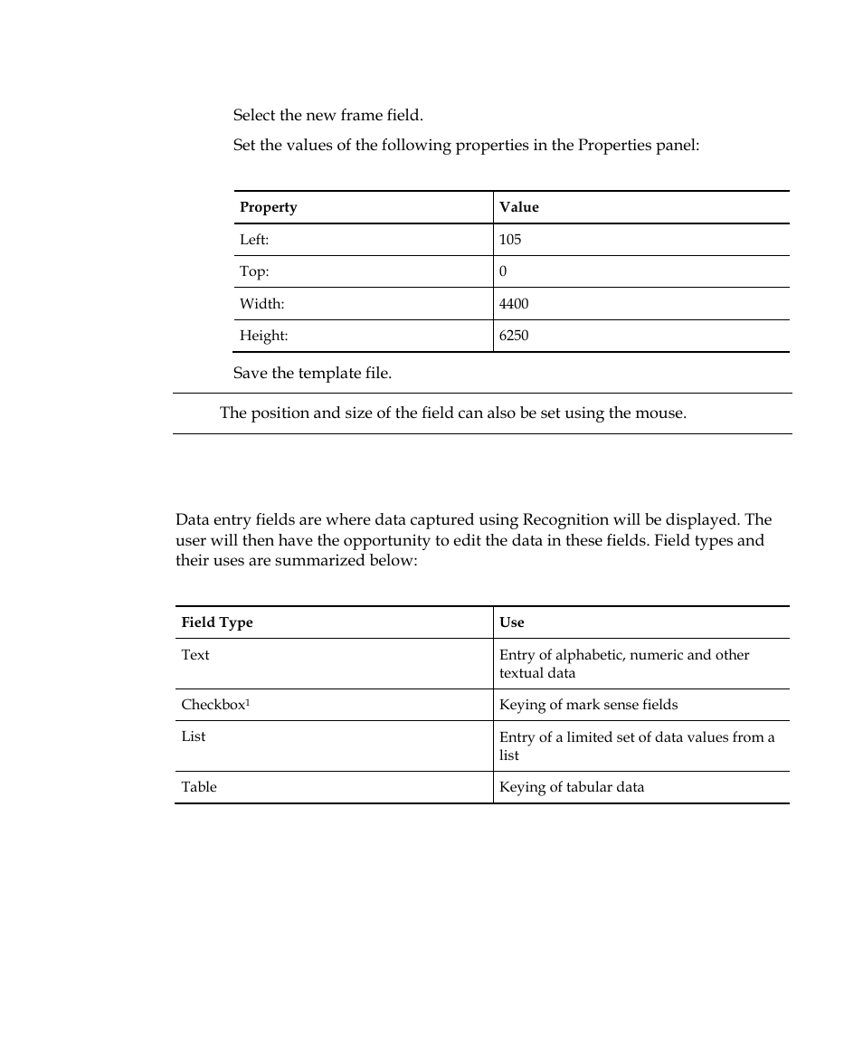 Creating data entry fields | Kofax INDICIUS 6.0 User Manual | Page 87 / 105