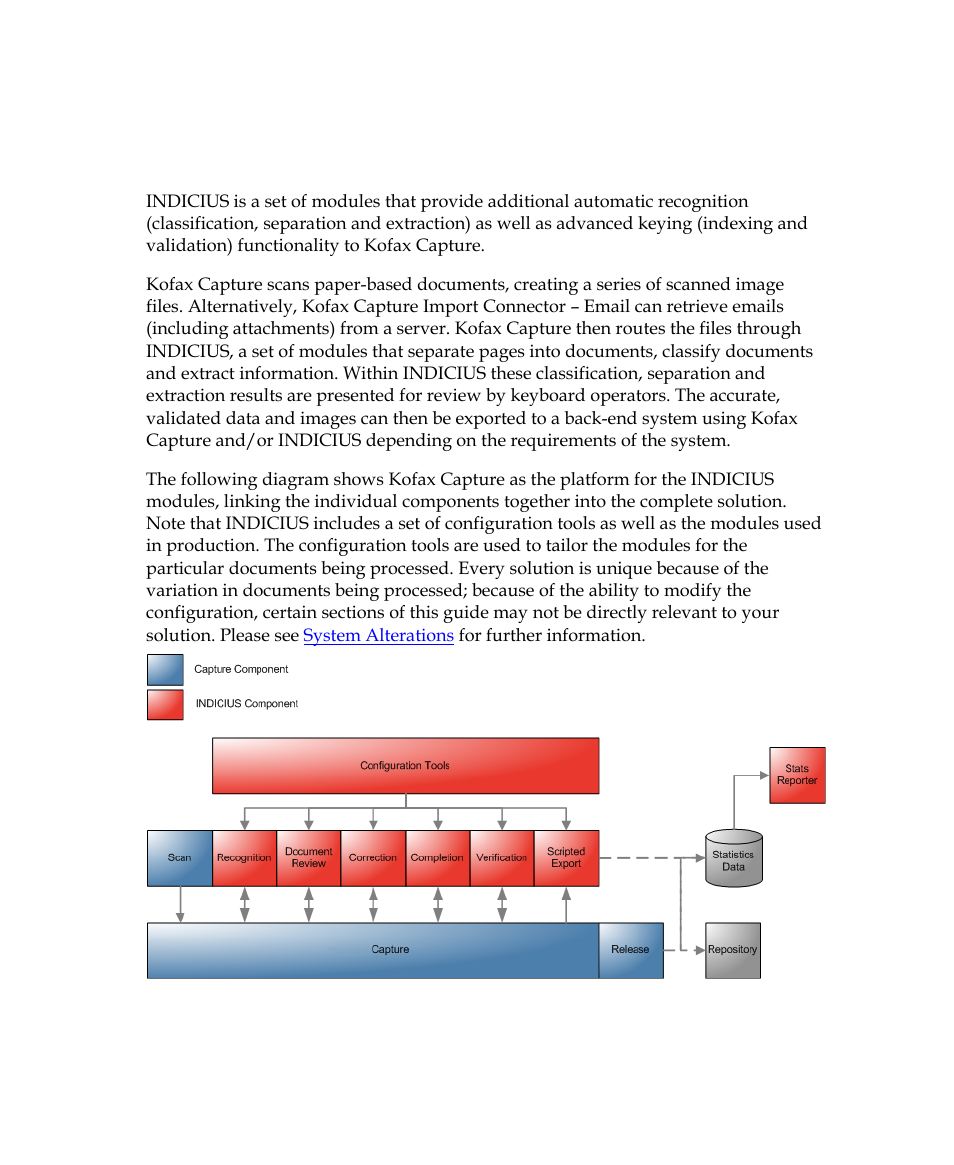 What does indicius add to kofax capture | Kofax INDICIUS 6.0 User Manual | Page 14 / 120