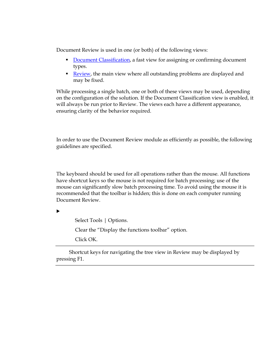 Views, Processing efficiency, Full time users | Kofax INDICIUS 6.0 User Manual | Page 33 / 120