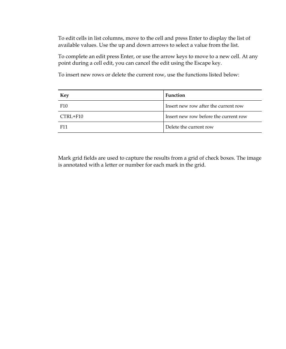 Mark grid fields | Kofax INDICIUS 6.0 User Manual | Page 79 / 120