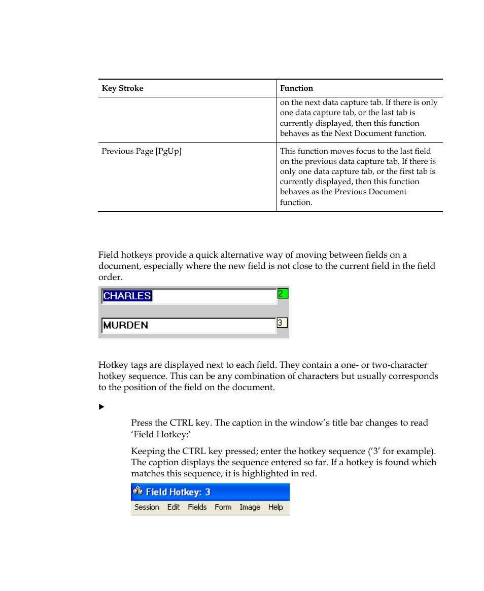 Using hotkeys | Kofax INDICIUS 6.0 User Manual | Page 91 / 120
