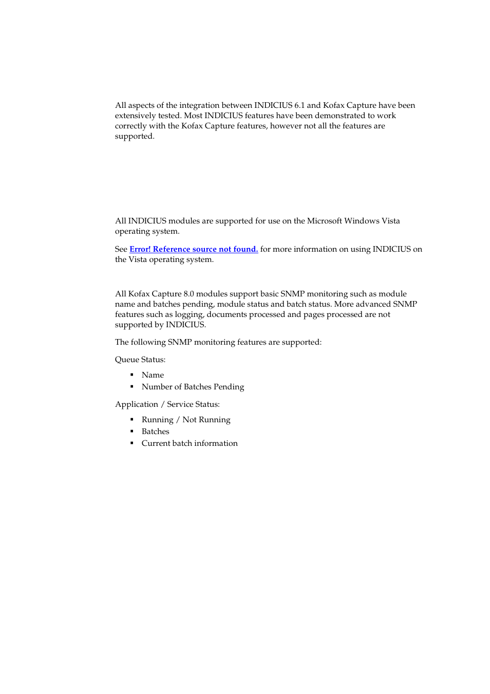 Compatibility with other kofax products, Introduction, Kofax capture features | Kofax INDICIUS 6.1 User Manual | Page 17 / 46