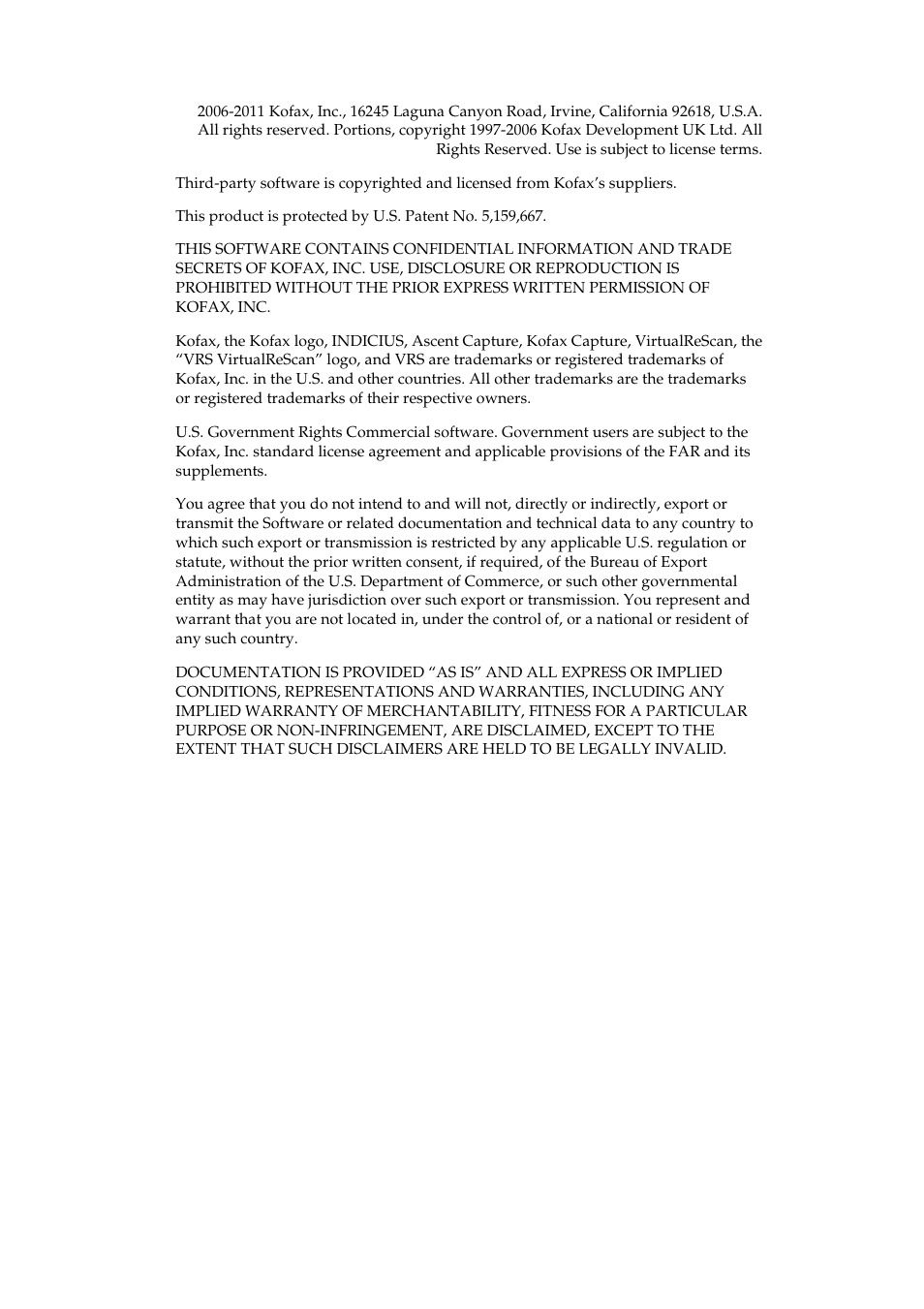 Kofax INDICIUS 6.1 User Manual | Page 2 / 46