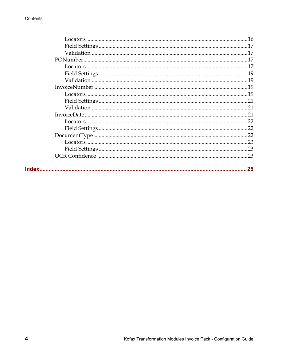 Kofax Transformation Modules Invoice Pack 1.0 User Manual | Page 4 / 26