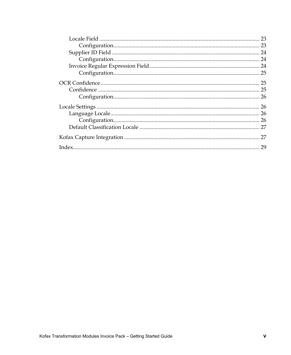 Kofax Transformation Modules Invoice Pack 1.0 User Manual | Page 5 / 29