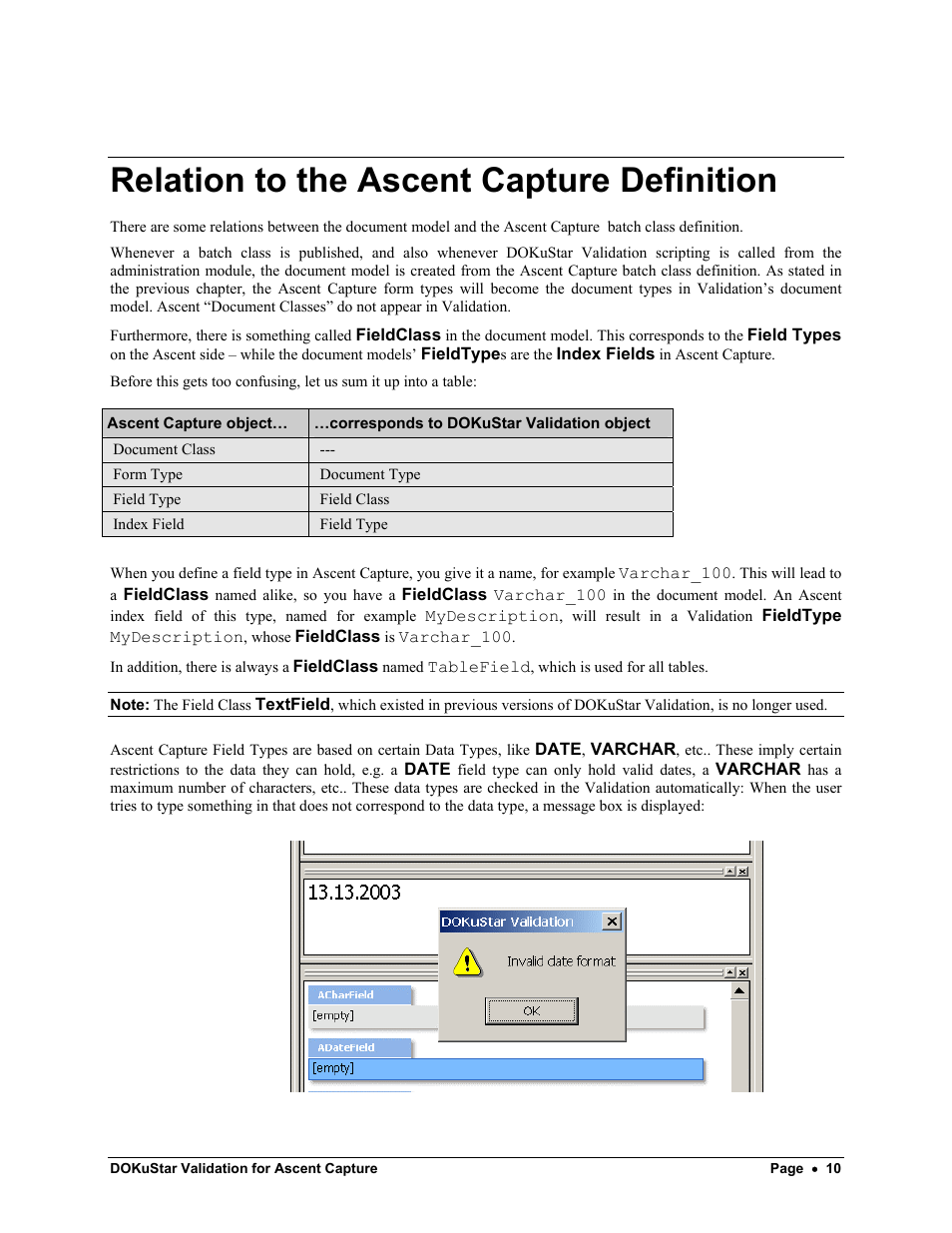 Relation to the ascent capture definition | Kofax DOKuStar Validation User Manual | Page 14 / 109