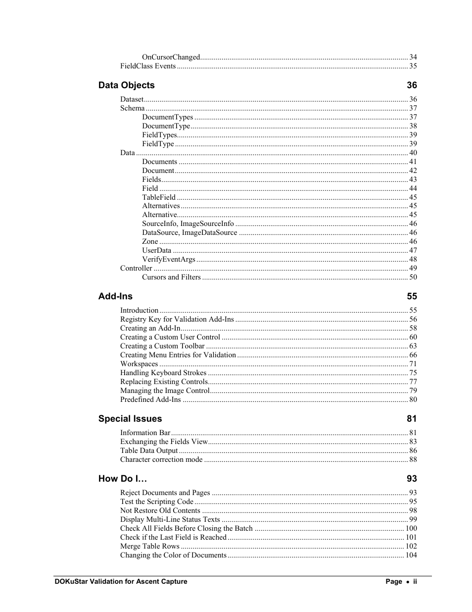 Kofax DOKuStar Validation User Manual | Page 4 / 109