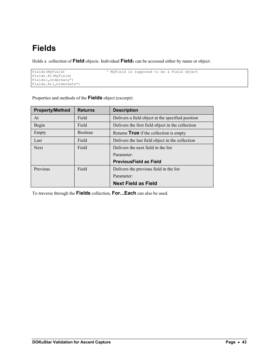 Fields | Kofax DOKuStar Validation User Manual | Page 47 / 109