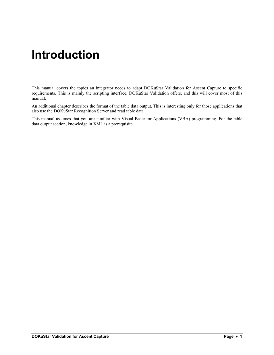 Introduction | Kofax DOKuStar Validation User Manual | Page 5 / 109