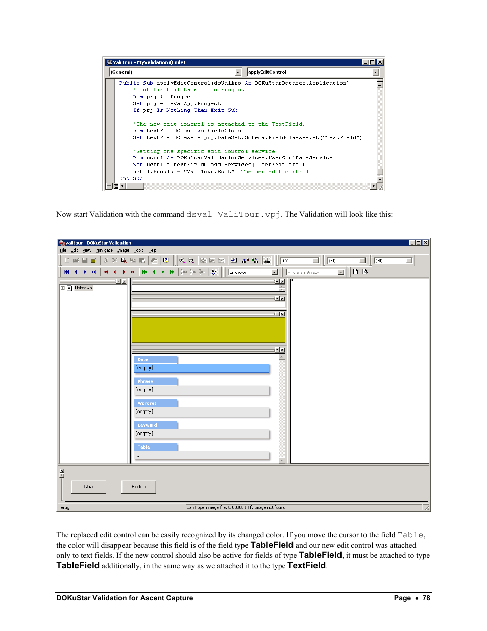 Kofax DOKuStar Validation User Manual | Page 82 / 109