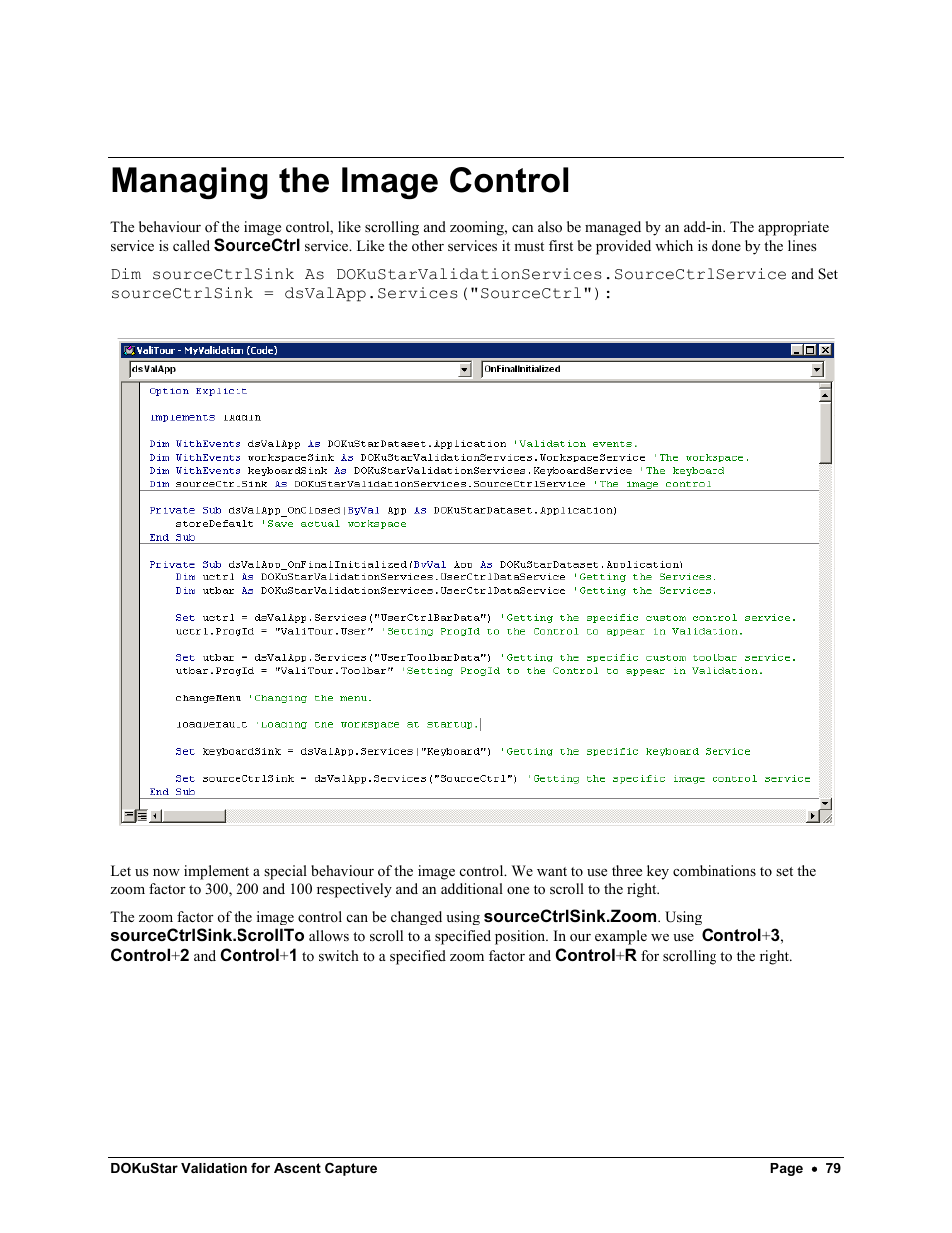 Managing the image control | Kofax DOKuStar Validation User Manual | Page 83 / 109