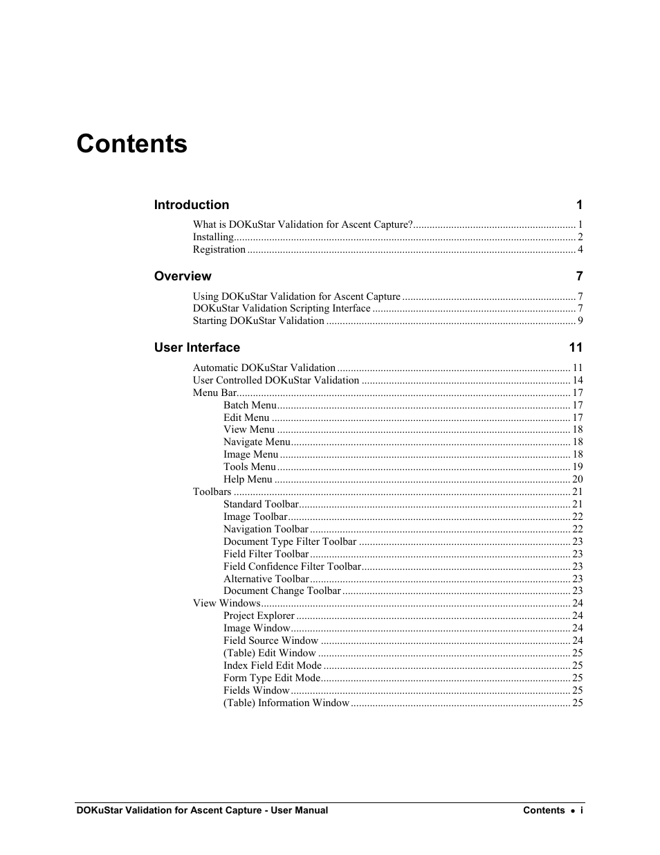 Kofax DOKuStar Validation User Manual | Page 3 / 32