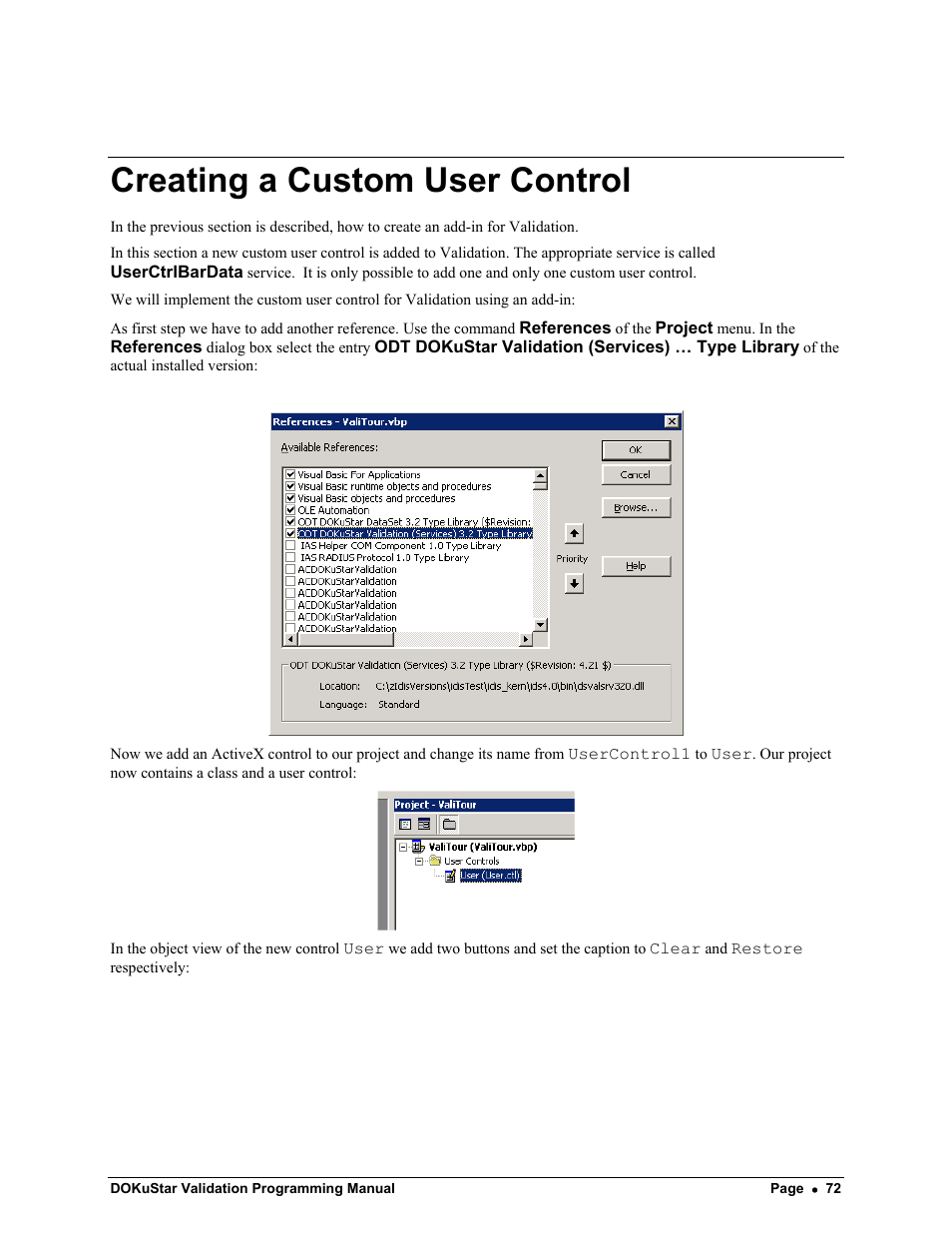 Creating a custom user control | Kofax DOKuStar Validation User Manual | Page 76 / 118