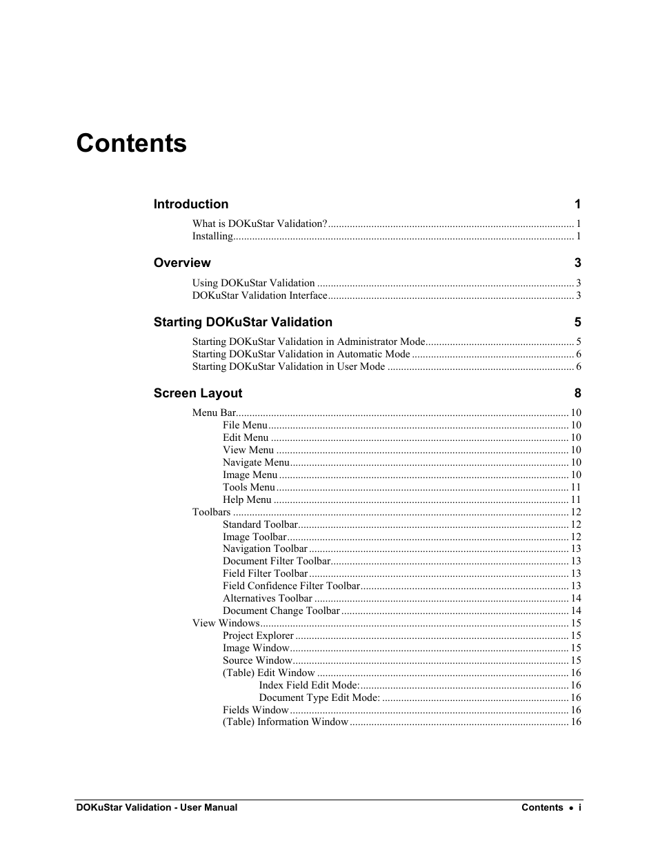 Kofax DOKuStar Validation User Manual | Page 3 / 24
