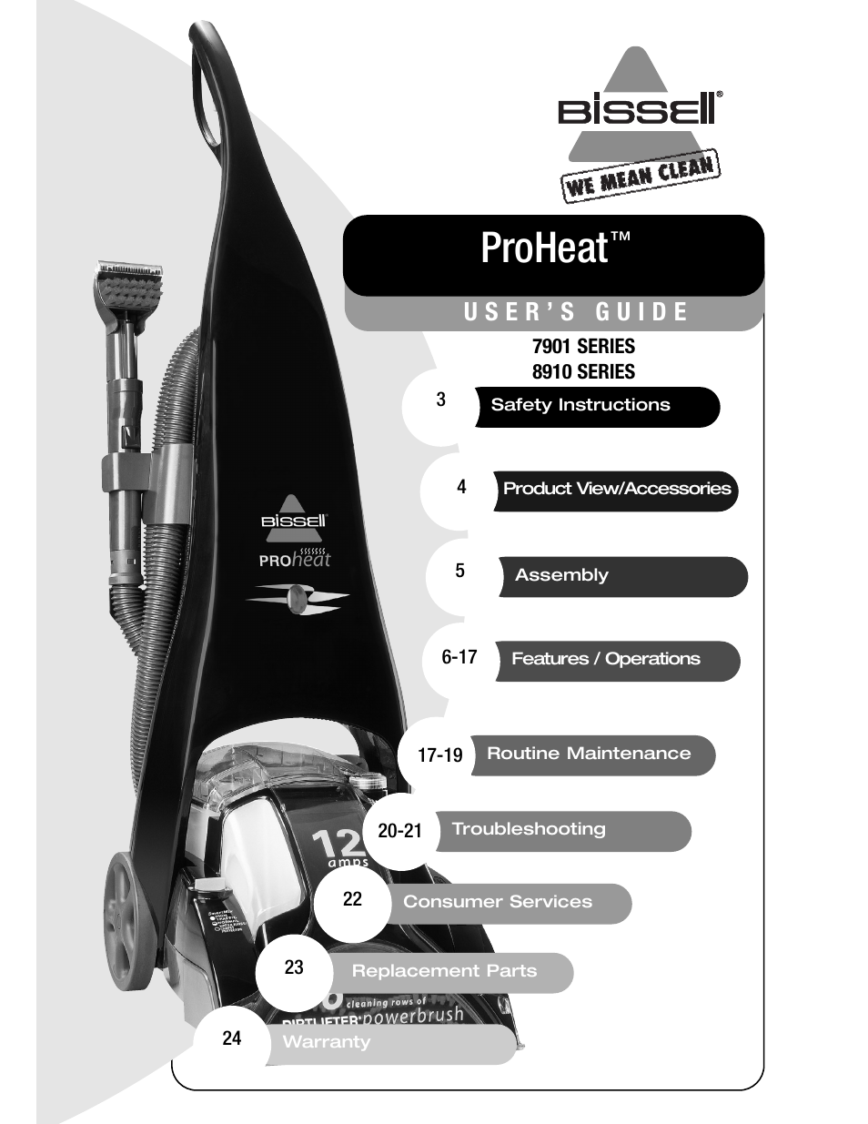 Bissell 7901 User Manual | 24 pages