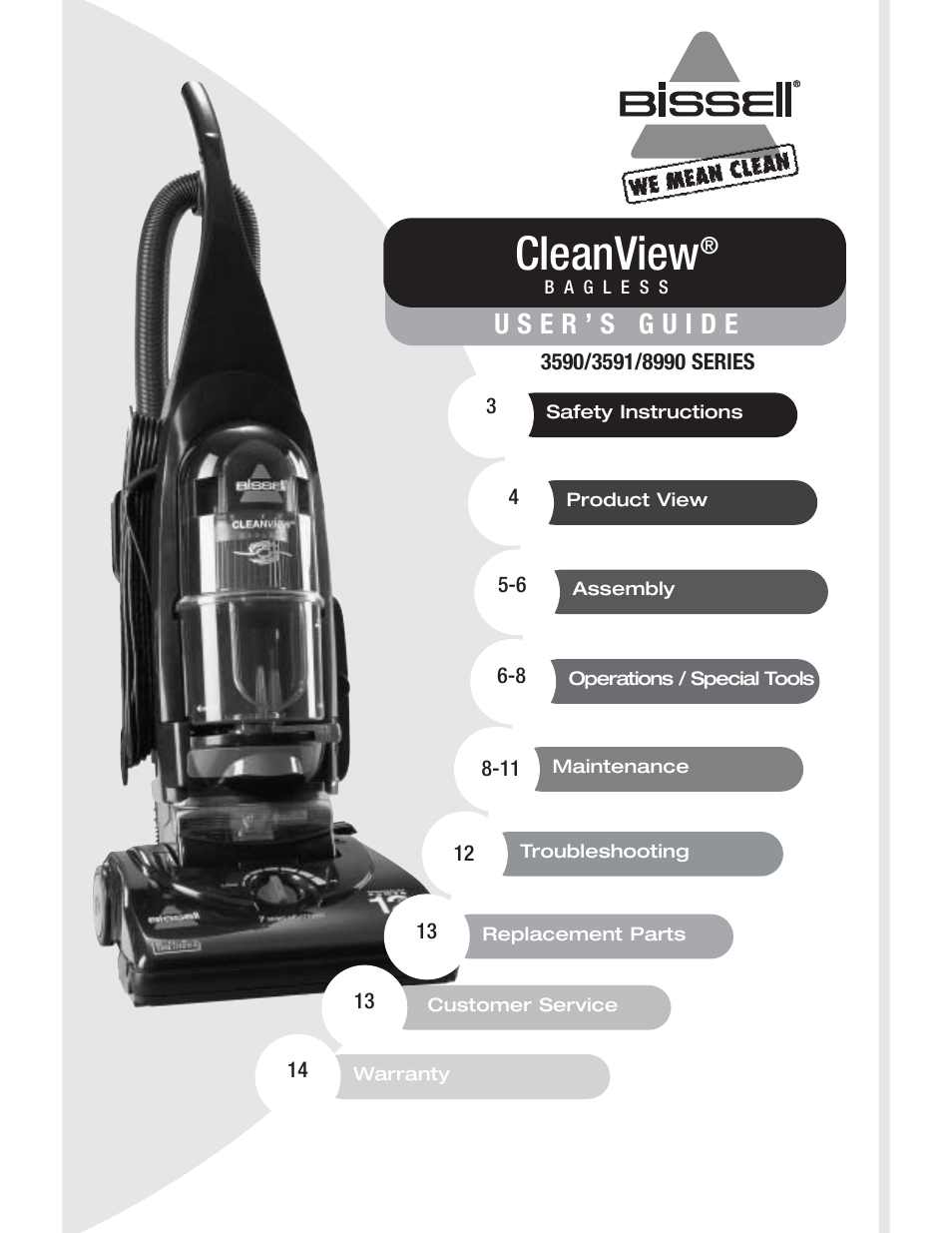 Bissell 3591 User Manual | 14 pages