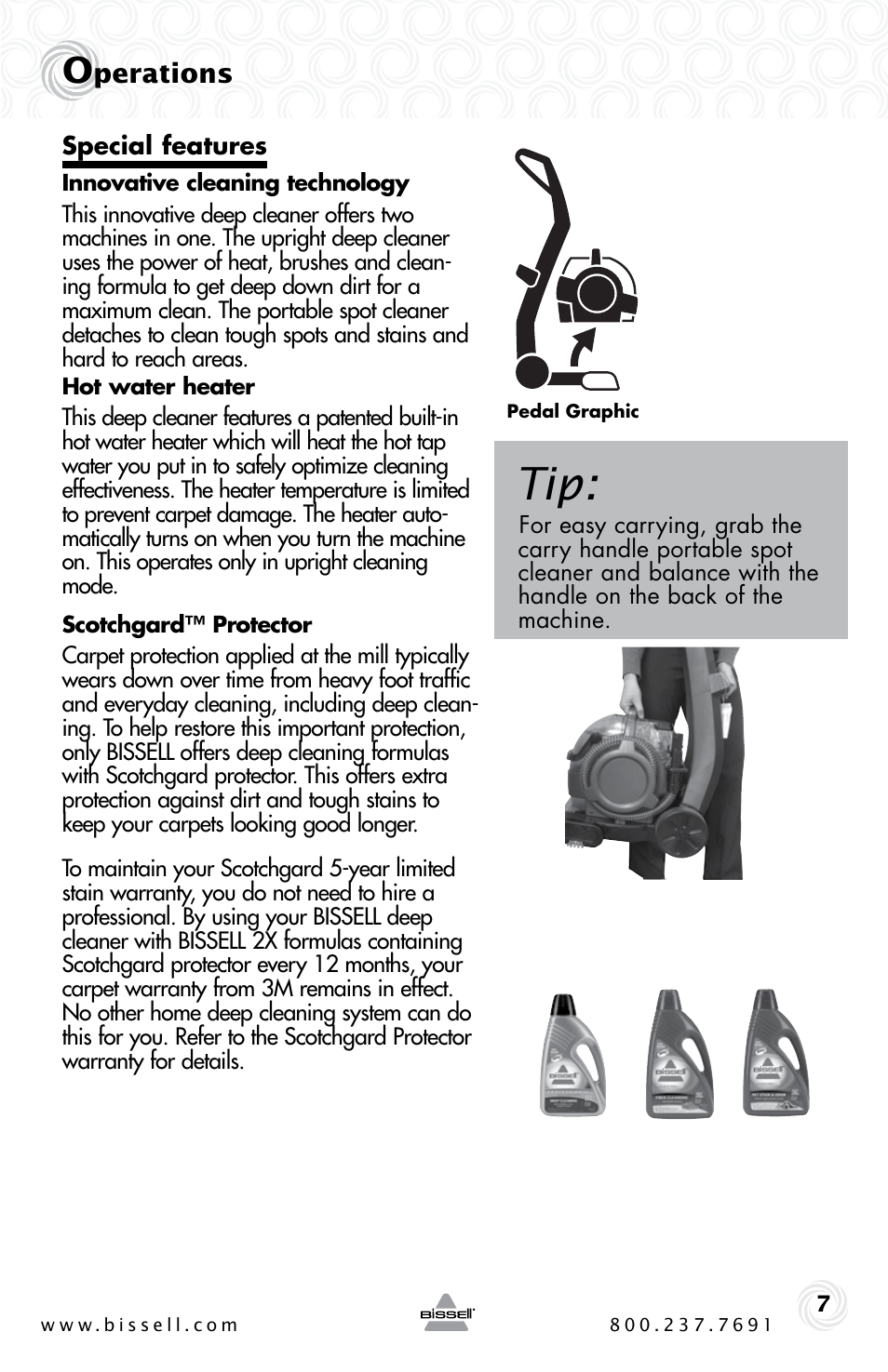 Bissell 27F6 User Manual | Page 7 / 20