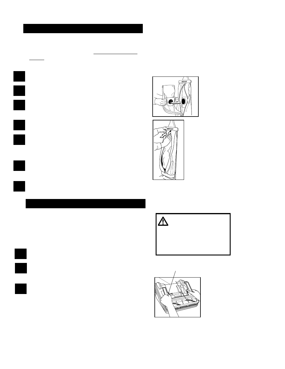 Warning | Bissell 3512 User Manual | Page 16 / 16
