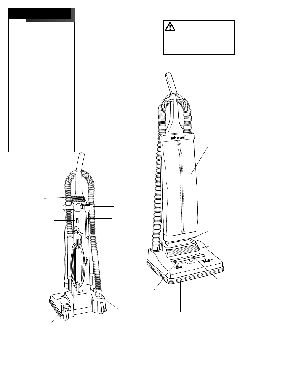 Caution, Index | Bissell 3512 User Manual | Page 5 / 16