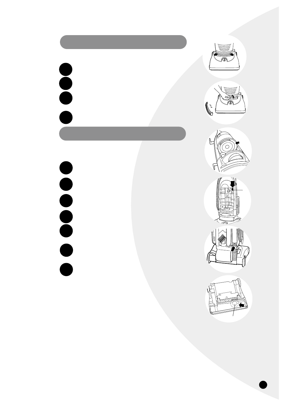 Replace lightbulb, Clearing clogs | Bissell 3575 User Manual | Page 11 / 15