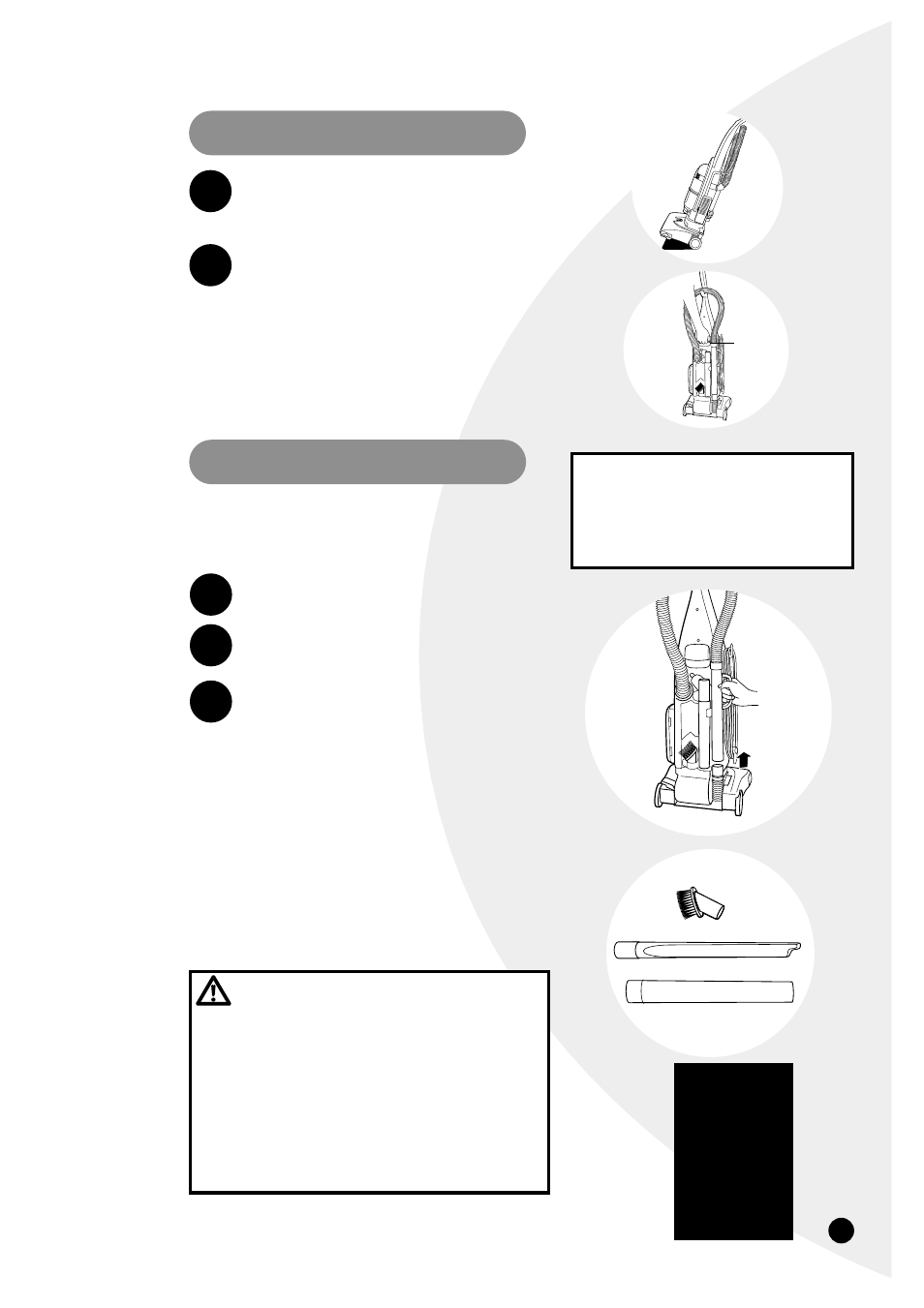 Caution, Notice, Special on-board tools transporting cleaner | Bissell 3575 User Manual | Page 7 / 15