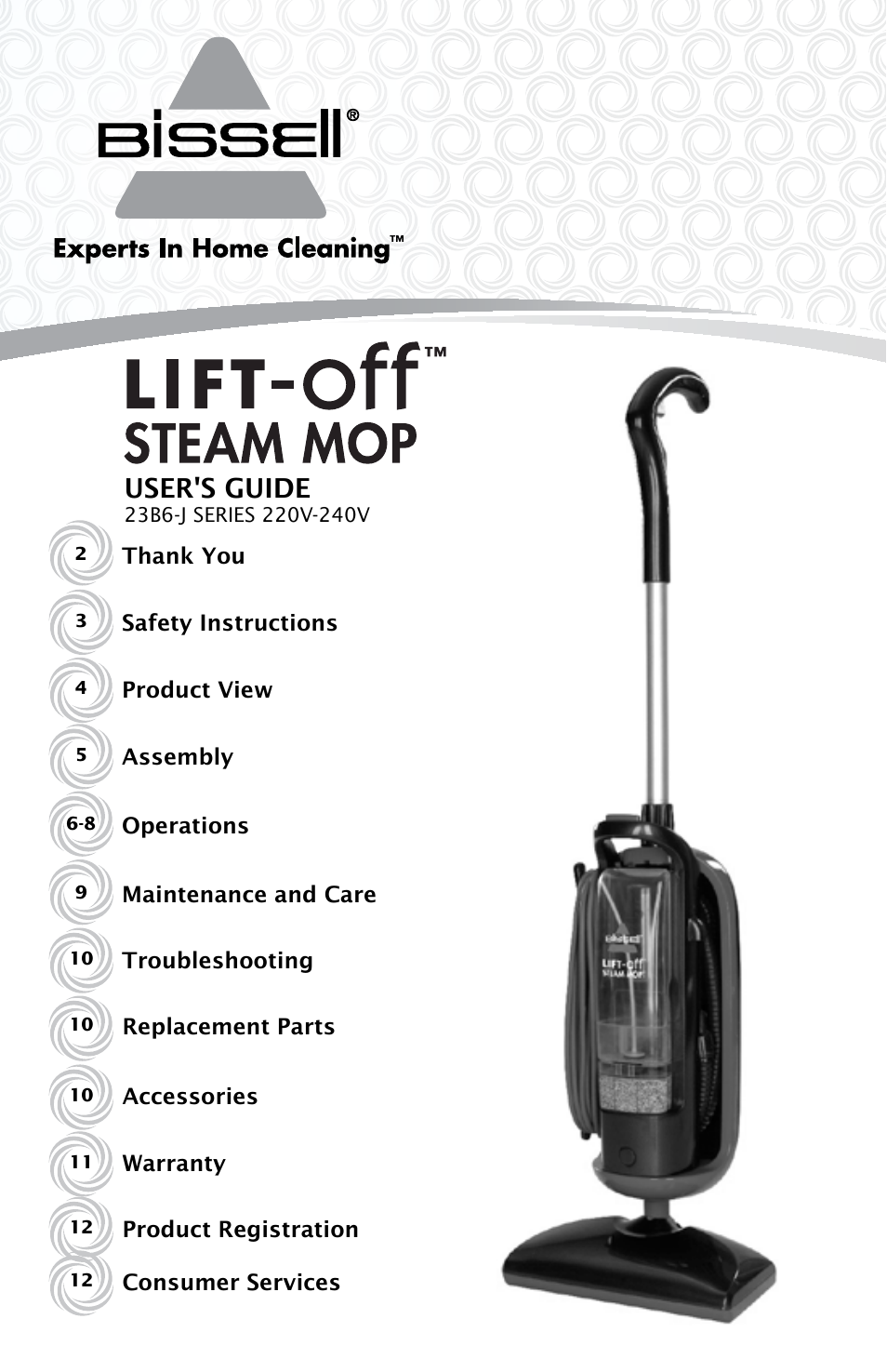 Bissell 23B6-J User Manual | 12 pages