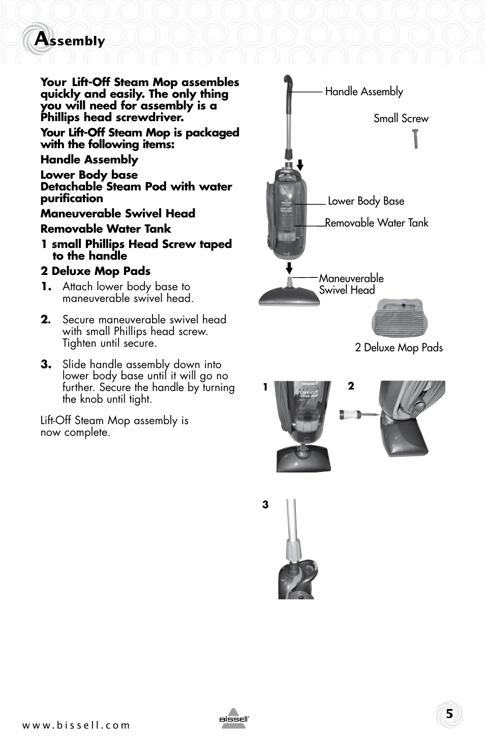 Bissell 23B6-J User Manual | Page 5 / 12