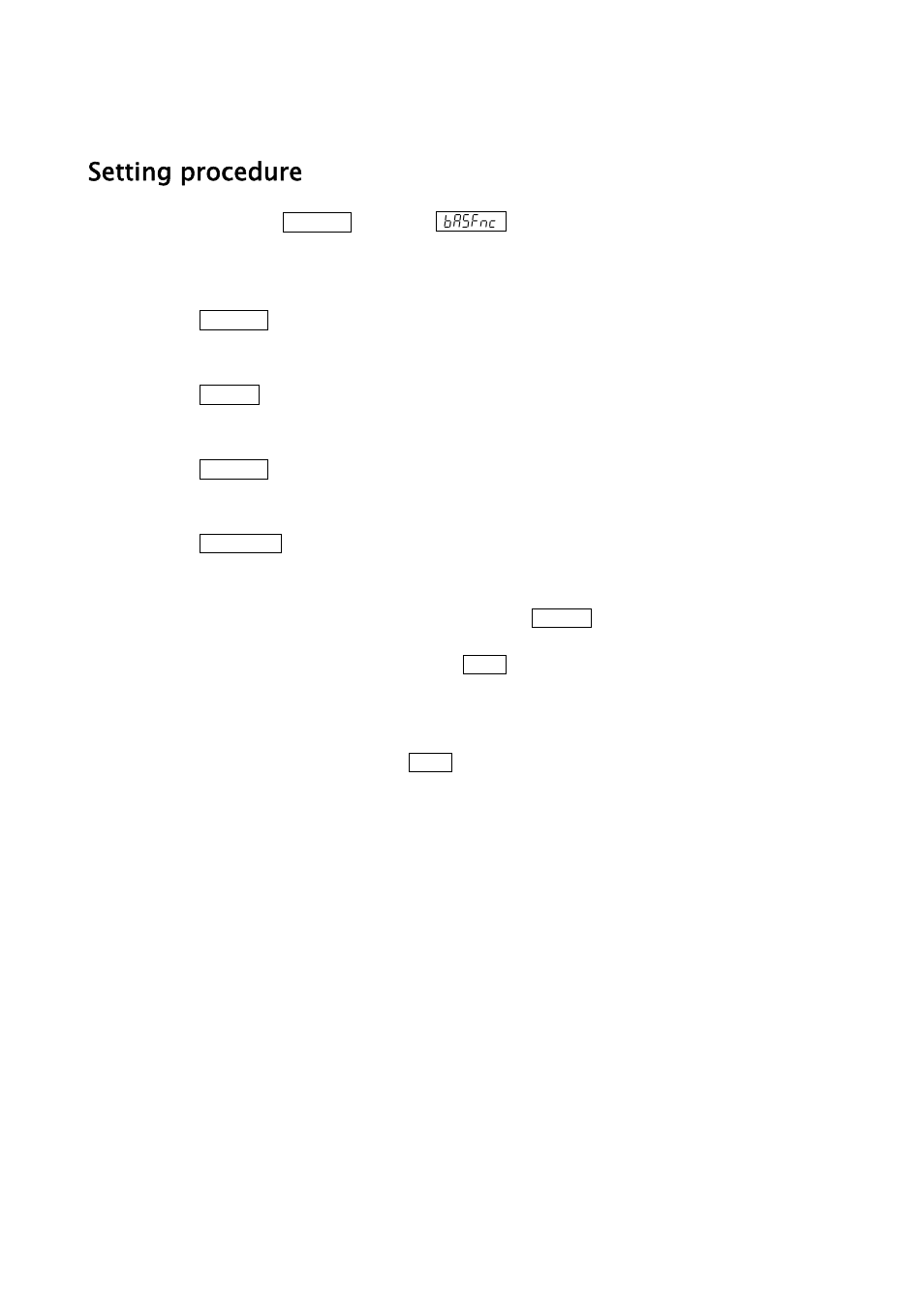 Setting procedure | A&D Weighing GH-252 User Manual | Page 34 / 86