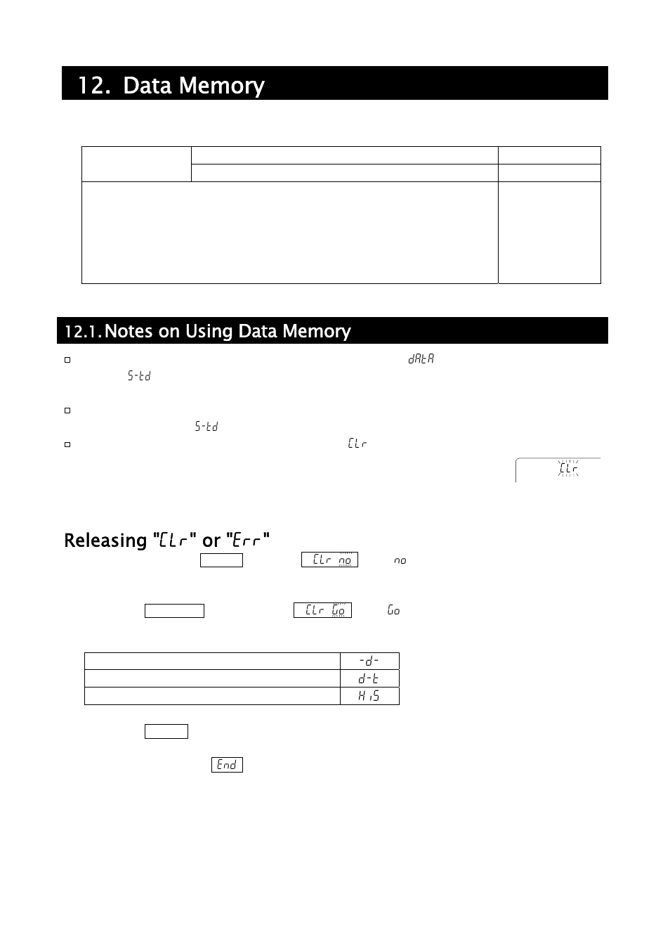 Releasing "clr" or "err | A&D Weighing GH-252 User Manual | Page 54 / 86