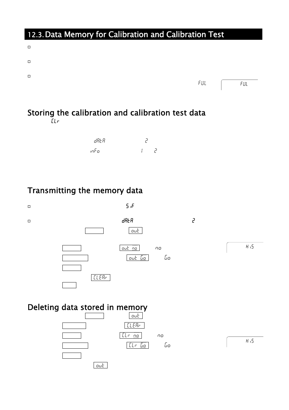 Storing the calibration and calibration test data | A&D Weighing GH-252 User Manual | Page 58 / 86