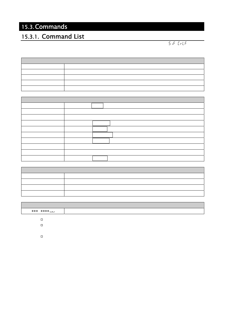 Commands, Command list | A&D Weighing GH-252 User Manual | Page 66 / 86