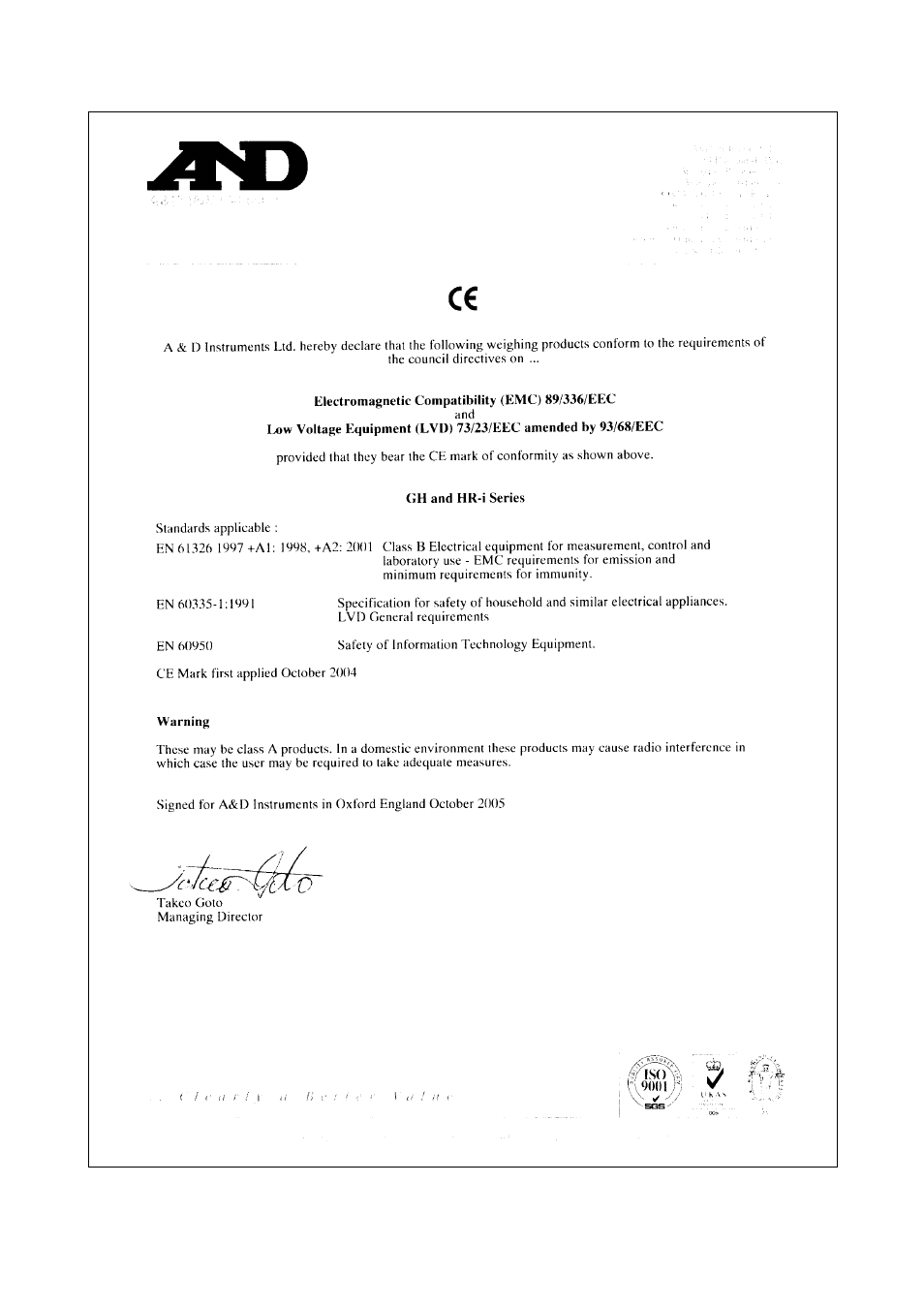 A&D Weighing GH-252 User Manual | Page 7 / 86