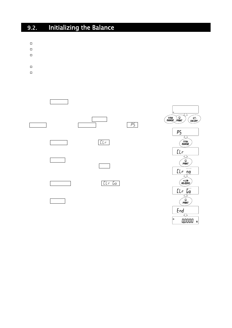 Initializing the balance | A&D Weighing HR-202i User Manual | Page 26 / 62