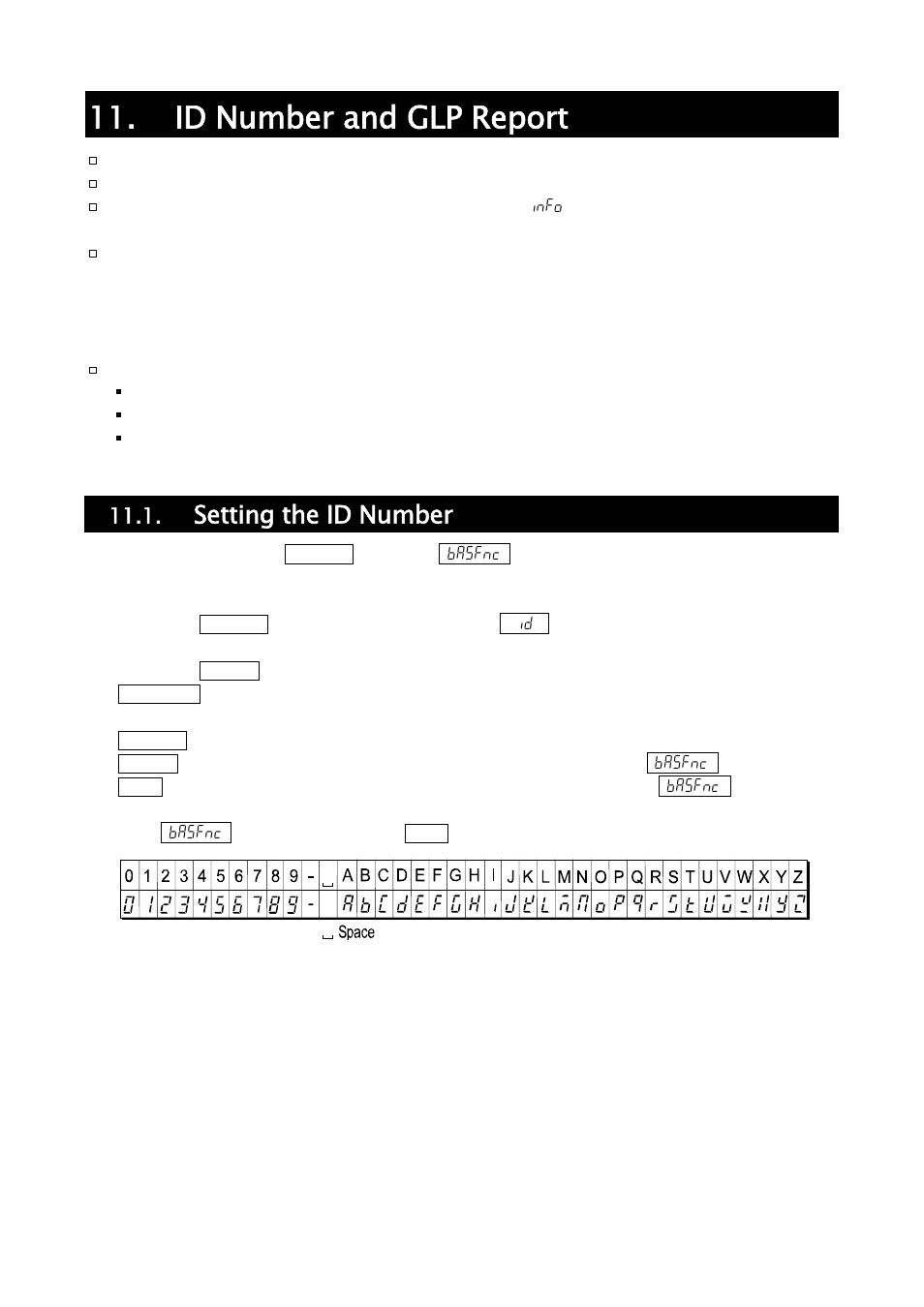 Id number and glp report, Setting the id number | A&D Weighing HR-202i User Manual | Page 38 / 62