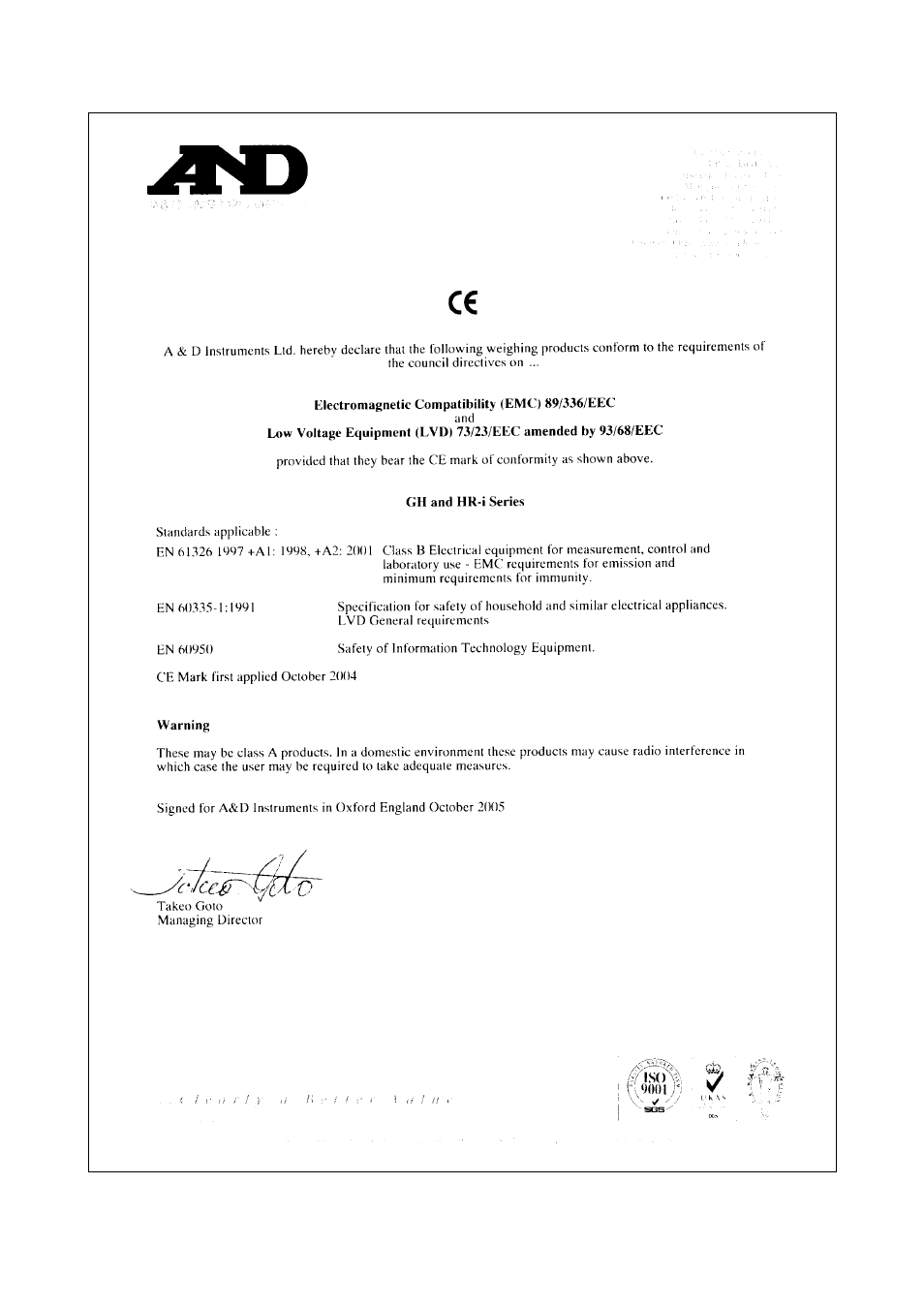 A&D Weighing HR-202i User Manual | Page 7 / 62