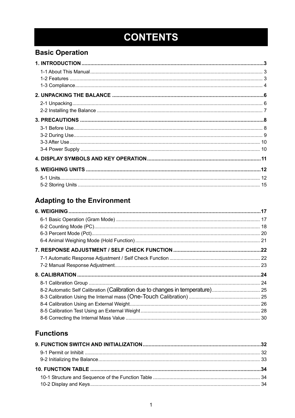 A&D Weighing GX-8000 User Manual | Page 3 / 92