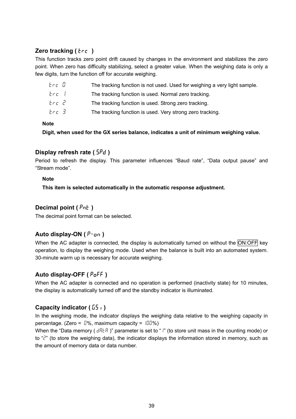 A&D Weighing GX-8000 User Manual | Page 41 / 92